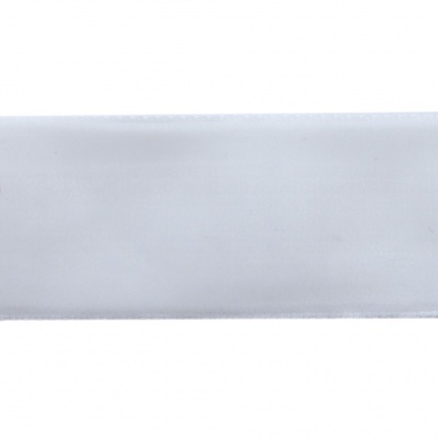 Лента бархатная нейлон, шир.25 мм, (упак. 45,7м), цв.01-белый - купить в Артеме. Цена: 981.09 руб.