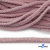Шнур плетеный d-6 мм круглый, 70% хлопок 30% полиэстер, уп.90+/-1 м, цв.1087-розовый - купить в Артеме. Цена: 588 руб.