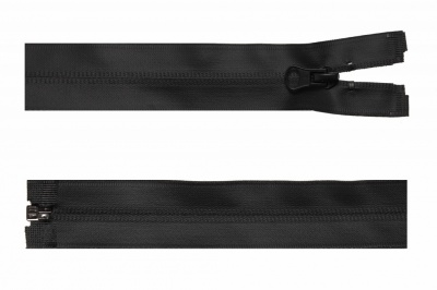 Молния водонепроницаемая PVC Т-7, 70 см, разъемная, цвет чёрный - купить в Артеме. Цена: 53.88 руб.