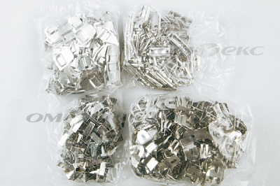 Крючки брючные 4 шипа "Стром" 144 шт. никель - купить в Артеме. Цена: 383.97 руб.