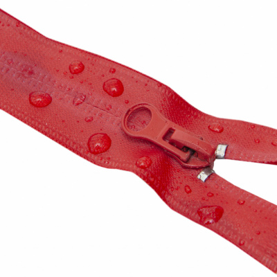 Молния водонепроницаемая PVC Т-7, 60 см, разъемная, цвет (820) красный - купить в Артеме. Цена: 49.39 руб.