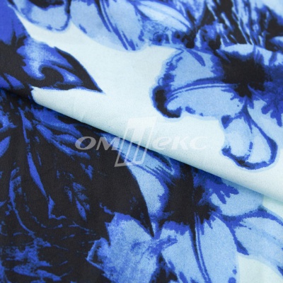 Плательная ткань "Фламенко" 19.1, 80 гр/м2, шир.150 см, принт растительный - купить в Артеме. Цена 241.49 руб.