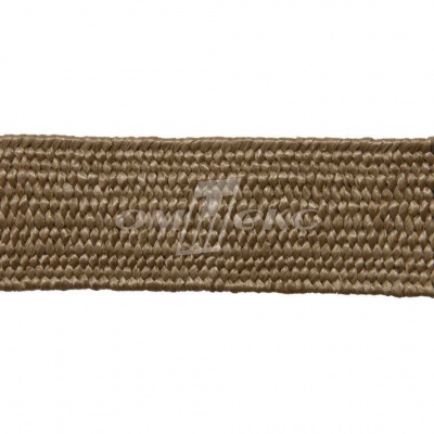 Тесьма отделочная полипропиленовая плетеная эластичная #2, шир. 40мм, цв.- соломенный - купить в Артеме. Цена: 50.99 руб.
