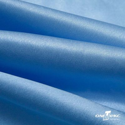 Поли креп-сатин 14-4121, 125 (+/-5) гр/м2, шир.150см, цвет голубой - купить в Артеме. Цена 155.57 руб.