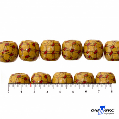 0189-Бусины деревянные "ОмТекс", 17 мм, упак.50+/-3шт - купить в Артеме. Цена: 83.66 руб.