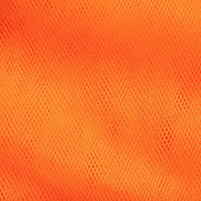 Фатин матовый 16-127, 12 гр/м2, шир.300см, цвет оранжевый - купить в Артеме. Цена 96.31 руб.