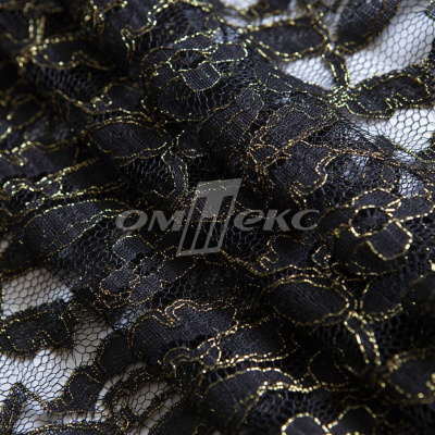 Кружевное полотно XD LACE 1-4, 80 гр/м2, шир.150см, цвет чёрный - купить в Артеме. Цена 245.94 руб.