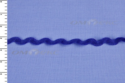 Тесьма плетеная "Вьюнчик"/синий - купить в Артеме. Цена: 40.72 руб.