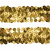 Тесьма с пайетками D16, шир. 30 мм/уп. 25+/-1 м, цвет золото - купить в Артеме. Цена: 1 098.48 руб.