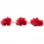 Тесьма плетеная "Рюш", упак. 9,14 м, цвет красный - купить в Артеме. Цена: 46.82 руб.