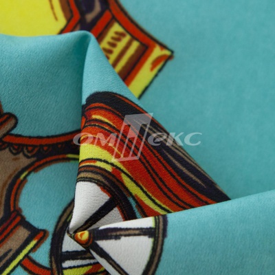 Плательная ткань "Фламенко" 16.2, 80 гр/м2, шир.150 см, принт этнический - купить в Артеме. Цена 241.49 руб.