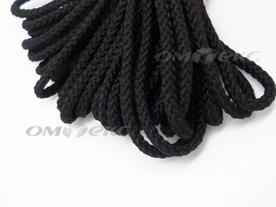Шнур В-035 4 мм круп.плетение 100 м черный - купить в Артеме. Цена: 156.40 руб.
