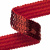 Тесьма с пайетками 3, шир. 20 мм/уп. 25+/-1 м, цвет красный - купить в Артеме. Цена: 778.19 руб.