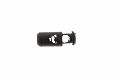 8108 Фиксатор пластиковый "Бочонок", 20х8 мм, цвет чёрный - купить в Артеме. Цена: 1.29 руб.