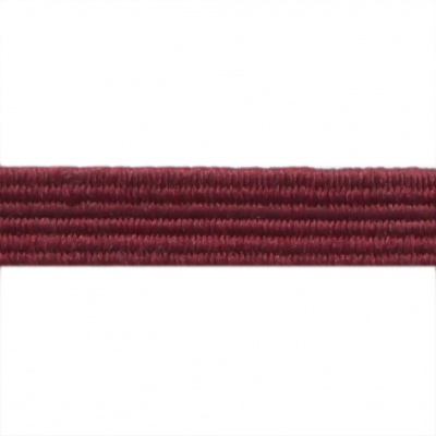 Резиновые нити с текстильным покрытием, шир. 6 мм ( упак.30 м/уп), цв.- 88-бордо - купить в Артеме. Цена: 155.22 руб.