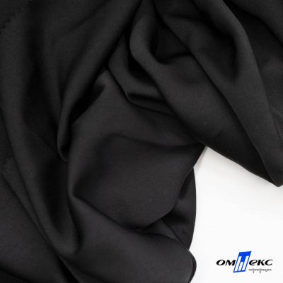 Ткань плательная Габриэль 100% полиэстер,140 (+/-10) гр/м2, шир. 150 см, цв. черный BLACK - купить в Артеме. Цена 248.37 руб.