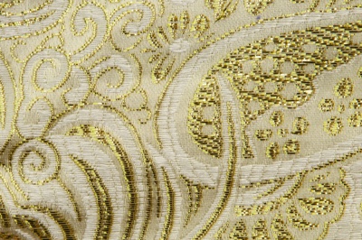 Ткань костюмная жаккард №5, 140 гр/м2, шир.150см, цвет золото - купить в Артеме. Цена 383.29 руб.