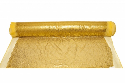 Сетка с пайетками №6, 188 гр/м2, шир.130см, цвет золото - купить в Артеме. Цена 371.02 руб.