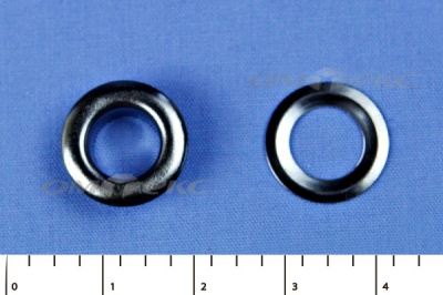 Люверсы металлические, блочка/кольцо, №5 (8 мм) упак.1000 шт- цв.никель - купить в Артеме. Цена: 392 руб.
