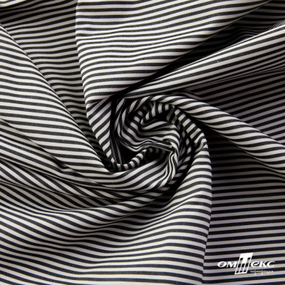 Ткань сорочечная Полоска Кенди, 115 г/м2, 58% пэ,42% хл, шир.150 см, цв.6-черный, (арт.110) - купить в Артеме. Цена 306.69 руб.