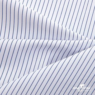 Ткань сорочечная Ронда, 115 г/м2, 58% пэ,42% хл, шир.150 см, цв.4-синяя, (арт.114) - купить в Артеме. Цена 306.69 руб.