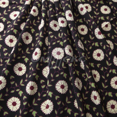 Плательная ткань "Фламенко" 10.1, 80 гр/м2, шир.150 см, принт растительный - купить в Артеме. Цена 241.49 руб.