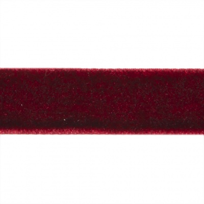 Лента бархатная нейлон, шир.12 мм, (упак. 45,7м), цв.240-бордо - купить в Артеме. Цена: 392 руб.