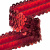 Тесьма с пайетками 3, шир. 30 мм/уп. 25+/-1 м, цвет красный - купить в Артеме. Цена: 1 087.39 руб.