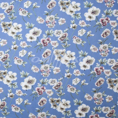 Плательная ткань "Фламенко" 12.1, 80 гр/м2, шир.150 см, принт растительный - купить в Артеме. Цена 241.49 руб.