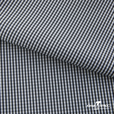 Ткань сорочечная Клетка Виши, 115 г/м2, 58% пэ,42% хл, шир.150 см, цв.6-черный, (арт.111) - купить в Артеме. Цена 309.82 руб.