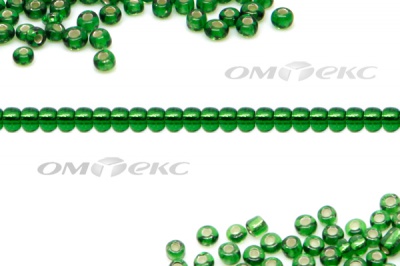 Бисер (SL) 11/0 ( упак.100 гр) цв.27В - зелёный - купить в Артеме. Цена: 53.34 руб.