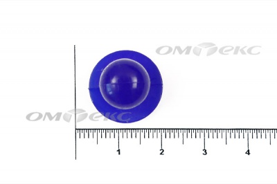Пуговица поварская "Пукля", 10 мм, цвет синий - купить в Артеме. Цена: 5.66 руб.