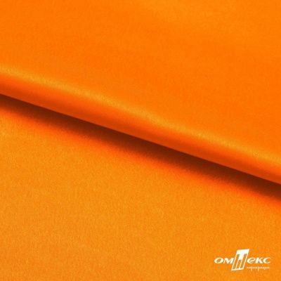 Поли креп-сатин 15-1263, 125 (+/-5) гр/м2, шир.150см, цвет оранжевый - купить в Артеме. Цена 155.57 руб.