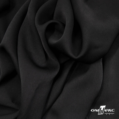 Ткань плательная Габриэль 100% полиэстер,140 (+/-10) гр/м2, шир. 150 см, цв. черный BLACK - купить в Артеме. Цена 248.37 руб.
