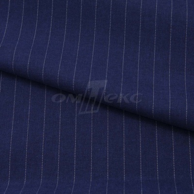 Костюмная ткань "Жаклин", 188 гр/м2, шир. 150 см, цвет тёмно-синий - купить в Артеме. Цена 430.84 руб.