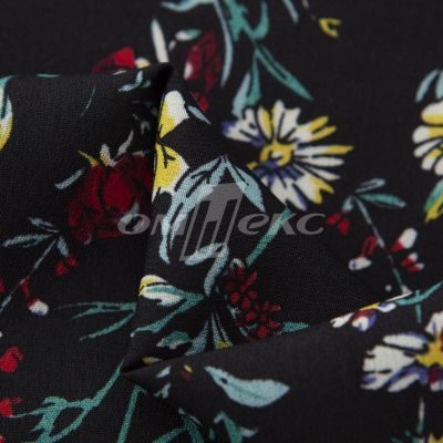Плательная ткань "Фламенко" 6.2, 80 гр/м2, шир.150 см, принт растительный - купить в Артеме. Цена 239.03 руб.