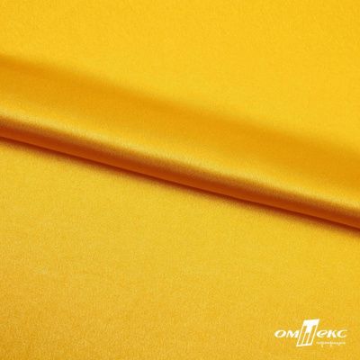 Поли креп-сатин 13-0859, 125 (+/-5) гр/м2, шир.150см, цвет жёлтый - купить в Артеме. Цена 155.57 руб.