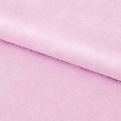 Велюр JS LIGHT 1, 220 гр/м2, шир.150 см, (3,3 м/кг), цвет бл.розовый - купить в Артеме. Цена 1 055.34 руб.