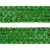 Тесьма с пайетками D4, шир. 35 мм/уп. 25+/-1 м, цвет зелёный - купить в Артеме. Цена: 1 321.65 руб.