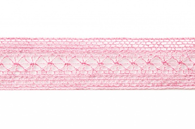 Тесьма кружевная 0621-1669, шир. 20 мм/уп. 20+/-1 м, цвет 096-розовый - купить в Артеме. Цена: 653.49 руб.