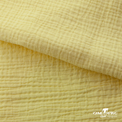 Ткань Муслин, 100% хлопок, 125 гр/м2, шир. 135 см (12-0824) цв.лимон нюд - купить в Артеме. Цена 337.25 руб.