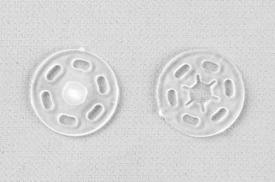 Кнопки пришивные пластиковые 15 мм, блистер 24шт, цв.-прозрачные - купить в Артеме. Цена: 68.79 руб.