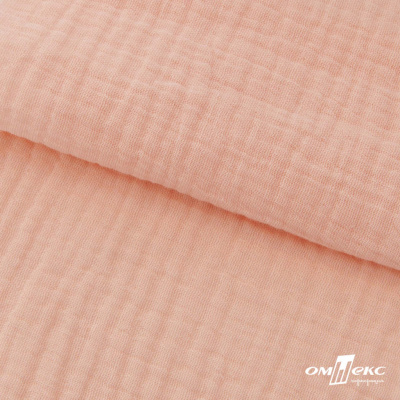 Ткань Муслин, 100% хлопок, 125 гр/м2, шир. 140 см #201 цв.(18)-розовый персик - купить в Артеме. Цена 464.97 руб.