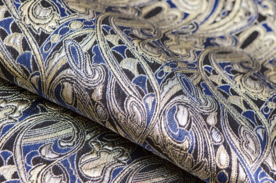 Ткань костюмная жаккард, 135 гр/м2, шир.150см, цвет синий№18 - купить в Артеме. Цена 441.95 руб.