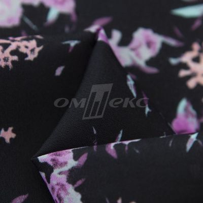 Плательная ткань "Фламенко" 20.1, 80 гр/м2, шир.150 см, принт растительный - купить в Артеме. Цена 241.49 руб.