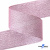 Лента парча 3341, шир. 38 мм/уп. 33+/-0,5 м, цвет розовый-серебро - купить в Артеме. Цена: 185.07 руб.
