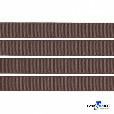 Репсовая лента 005, шир. 6 мм/уп. 50+/-1 м, цвет коричневый - купить в Артеме. Цена: 88.45 руб.