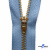 Молнии джинсовые металл т-5, 18 см латунь (YG), цв.-деним (231) - купить в Артеме. Цена: 22.80 руб.