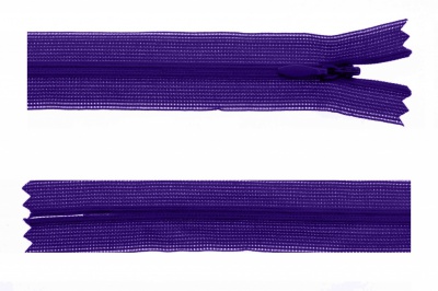 Молния потайная Т3 866, 20 см, капрон, цвет фиолетовый - купить в Артеме. Цена: 5.27 руб.