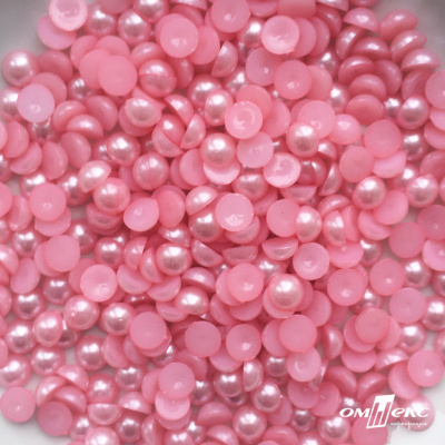 0404-5146А-Полубусины пластиковые круглые "ОмТекс", 8 мм, (уп.50гр=365+/-3шт), цв.101-св.розовый - купить в Артеме. Цена: 63.46 руб.